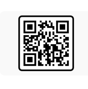 a qr code on a white background